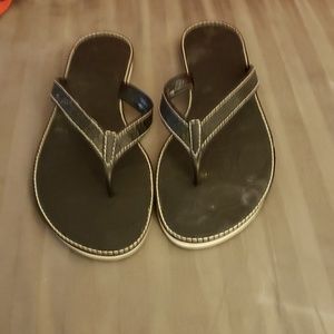 11M Coach Black Toe Sandals